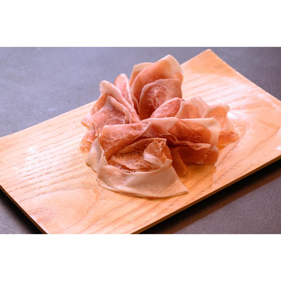 ＜八重原ハム＞白馬SPF豚 パルマカットスライス定期便プレミアム180g(30g×6)【定期便12回】